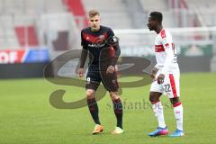 1. Bundesliga - Testspiel - Fußball - FC Ingolstadt 04 - VfB Stuttgart - Max Christiansen (19, FCI) Ebenezer Ofori (VfB)