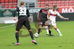 1. Bundesliga - Testspiel - Fußball - FC Ingolstadt 04 - VfB Stuttgart - Pascal Groß (10, FCI) Mart Ristl (VfB)