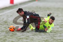 1. BL - Saison 2016/2017 - FC Ingolstadt 04 - 1.FC Heidenheim - Testspiel - Vorbereitungsspiel - Stefan Lex (#14 FCI) - Gnaase Dave (gelb Heidenheim) - Foto: Meyer Jürgen