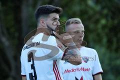 1. Bundesliga - Fußball - Testspiel - FC Ingolstadt 04 - VfB Eichstädt - Freistoß die Neuzugänge links Anthony Jung (3, FCI) und rechts Florent Hadergjonaj (33, FCI)