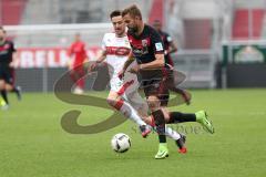 1. Bundesliga - Testspiel - Fußball - FC Ingolstadt 04 - VfB Stuttgart - Christian Gentner (VfB) Lukas Hinterseer (16, FCI)