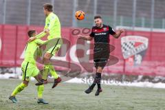 1. BL - Saison 2016/2017 - FC Ingolstadt 04 - 1.FC Heidenheim - Testspiel - Vorbereitungsspiel - Robert Leipertz (#13 FCI) beim Kpfball - Foto: Meyer Jürgen