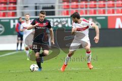 1. Bundesliga - Testspiel - Fußball - FC Ingolstadt 04 - VfB Stuttgart - Maurice Multhaup (31, FCI) Zapata Insua (VfB)