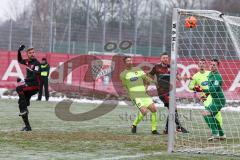 1. BL - Saison 2016/2017 - FC Ingolstadt 04 - 1.FC Heidenheim - Testspiel - Vorbereitungsspiel - Lukas Hinterseer (#16 FCI) köpft den 1:0 Führungstreffer - Müller Kevin Torwart Heidenheim - Jubel - Foto: Meyer Jürgen