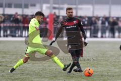 1. Bundesliga - Fußball - Testspiel - FC Ingolstadt 04 - 1. FC Heidenheim - links Dave Gnaase und rechts Lukas Hinterseer (16, FCI)