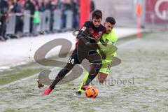 1. BL - Saison 2016/2017 - FC Ingolstadt 04 - 1.FC Heidenheim - Testspiel - Vorbereitungsspiel - Stefan Lex (#14 FCI) - Gnaase Dave (gelb Heidenheim) - Foto: Meyer Jürgen