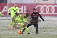 1. Bundesliga - Fußball - Testspiel - FC Ingolstadt 04 - 1. FC Heidenheim - Dave Gnaase (HDH) rechts Markus Suttner (29, FCI)