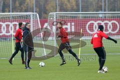 1. Bundesliga - Fußball - FC Ingolstadt 04 - Training - Interimstrainer Michael Henke übernimmt Training bis neuer Cheftrainer gefunden ist, links gibt Anweisungen.