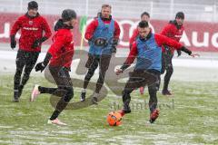 1. BL - Saison 2016/2017 - FC Ingolstadt 04 - Trainingsauftakt im neuen Jahr 2017 - Maurice Multhaup (#31 FCI) - Mathew Leckie (#7 FCI) - Sonny Kittel (#21 FCI) - Foto: Meyer Jürgen