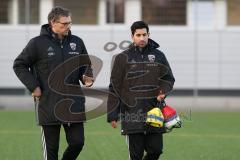 1. Bundesliga - Fußball - FC Ingolstadt 04 - 1. Training mit neuem Trainer - Cheftrainer Maik Walpurgis (FCI) - Michael Henke mit Co-Trainer Ovid Hajou (FCI)