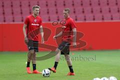 1. Bundesliga - Fußball - FC Ingolstadt 04 - 1. Training unter neuem Cheftrainer Markus Kauczinski (FCI) - Neuzugänge Hauke Wahl (17, FCI) Nico Rinderknecht (22, FCI)