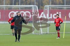 1. Bundesliga - Fußball - FC Ingolstadt 04 - Training - Interimstrainer Michael Henke übernimmt Training bis neuer Cheftrainer gefunden ist, links gibt Anweisungen.