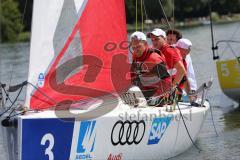 1. Bundesliga - Fußball - FC Ingolstadt 04 - Audi Sailing Experience -  Tobias Levels (28, FCI) Robert Leipertz (13, FCI)