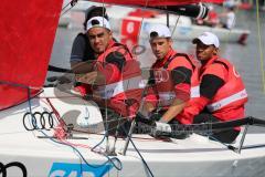 1. Bundesliga - Fußball - FC Ingolstadt 04 - Audi Sailing Experience - Darío Lezcano (11, FCI) Stefan Lex (14, FCI) Marvin Matip (34, FCI)