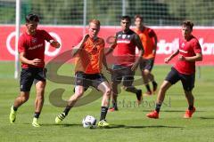 1. Bundesliga - Fußball - FC Ingolstadt 04 - Trainingslager - Vorbereitung - Training - Alfredo Morales (6, FCI)  Nico Rinderknecht (22, FCI) Darío Lezcano (11, FCI) Pascal Groß (10, FCI)