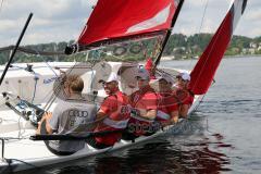 1. Bundesliga - Fußball - FC Ingolstadt 04 - Audi Sailing Experience - Lukas Hinterseer (16, FCI) Torwart Martin Hansen (35, FCI) Pascal Groß (10, FCI) Moritz Hartmann (9, FCI)