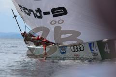 1. Bundesliga - Fußball - FC Ingolstadt 04 - Audi Sailing Experience - Darío Lezcano (11, FCI) holft mit der Hand nach