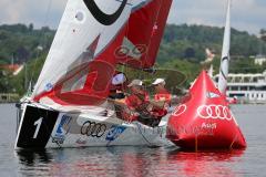 1. Bundesliga - Fußball - FC Ingolstadt 04 - Audi Sailing Experience - Wende um die Boje