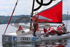 1. Bundesliga - Fußball - FC Ingolstadt 04 - Audi Sailing Experience - Pascal Groß (10, FCI) links