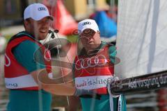 1. Bundesliga - Fußball - FC Ingolstadt 04 - Audi Sailing Experience - im Boot Cheftrainer Markus Kauczinski (FCI) links Co-Trainer Patrick Westermann (FCI)