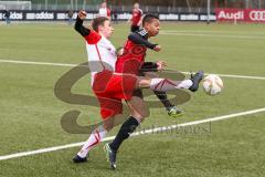 Bayernliga - Saison 2016/2017 - FC Ingolstadt 04 - U17 - SSV Jahn Regensburg - N`gatie Dominik rot FCI - Schmid Michael weiß Regensburg - Foto: Meyer Jürgen