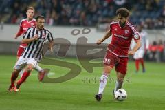 DFB - Pokalspiel - Eintracht Frankfurt - FC Ingolstadt 04 - Romain Brègerie (#18 FCI) - Huszti Szabolcs (#8 Frankfurt) - Foto: Meyer Jürgen