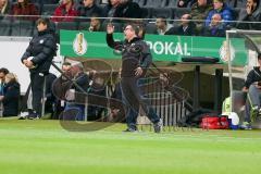 DFB - Pokalspiel - Eintracht Frankfurt - FC Ingolstadt 04 - Markus Kauczinski (Trainer FCI) unzufrieden - Foto: Meyer Jürgen