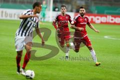 DFB - Pokalspiel - Eintracht Frankfurt - FC Ingolstadt 04 - Pascal Groß (#10 FCI) - Anthony Jung (#3 FCI) - Foto: Meyer Jürgen