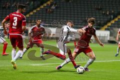 DFB - Pokalspiel - Eintracht Frankfurt - FC Ingolstadt 04 - Anthony Jung (#3 FCI) - Gacinovic Mijat (#11 Frankfurt) - Foto: Meyer Jürgen