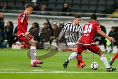 DFB - Pokalspiel - Eintracht Frankfurt - FC Ingolstadt 04 - Marvin Matip (#34 FCI) - Max Christiansen (#19 FCI) - Foto: Meyer Jürgen