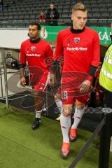 DFB - Pokalspiel - Eintracht Frankfurt - FC Ingolstadt 04 - Marvin Matip (#34 FCI) - Max Christiansen (#19 FCI) - Foto: Meyer Jürgen