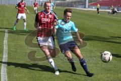 Regionalliga - Saison 2016/2017 - FC Ingolstadt 04 II - FV Illertissen - Nico Ingo Rinderknecht rot FCI - Pedro Allgaier #20 Illertissen - Foto: Jürgen Meyer