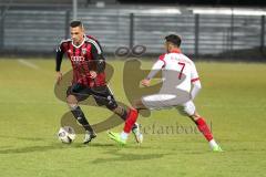 Regionalliga Bayern - FC Ingolstadt 04 II - FC Augsburg II - links Thorsten Nicklas (7 FCI) rechts Albion Vrenezi (FCA)