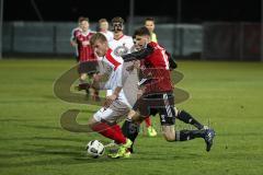 Regionalliga Bayern - FC Ingolstadt 04 II - FC Augsburg II - am Ball Marvin Friedrich (15 FCA) und rechts Patrick Hasenhüttl (11 FCI)