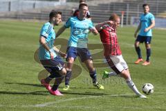 Regionalliga - Saison 2016/2017 - FC Ingolstadt 04 II - FV Illertissen - Nico Ingo Rinderknecht rot FCI - Nicolas Jann #18 Illertissen - Foto: Jürgen Meyer