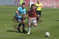 Regionalliga - Saison 2016/2017 - FC Ingolstadt 04 II - FV Illertissen - Thorsten Nicklas FCI - Pedro Allgaier #20 Illertissen - Foto: Jürgen Meyer