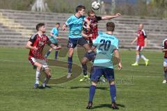 Regionalliga - Saison 2016/2017 - FC Ingolstadt 04 II - FV Illertissen - Nico Ingo Rinderknecht FCI beim Kopfball - Moritz Nebel #29 Illertissen - Foto: Jürgen Meyer