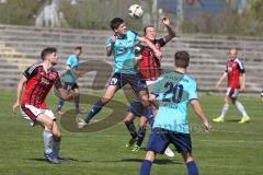 Regionalliga - Saison 2016/2017 - FC Ingolstadt 04 II - FV Illertissen - Nico Ingo Rinderknecht FCI beim Kopfball - Moritz Nebel #29 Illertissen - Foto: Jürgen Meyer