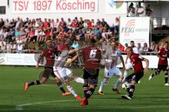 1. BL - Saison 2016/2017 - Testspiel - FC Ingolstadt 04 - 1. FC Nürnberg - Multhaupt Maurice (#31FCI) - Sepsi Laszlo (#6 FCN) -  Foto: Meyer Jürgen