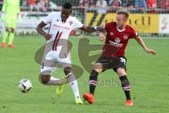 1. BL - Saison 2016/2017 - Testspiel - FC Ingolstadt 04 - 1. FC Nürnberg - Roger de Oliveira Bernardo (#8 FCI) - Teuchert Cedric (#36 FCN) -  Foto: Meyer Jürgen