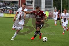 1. BL - Saison 2016/2017 - Testspiel - FC Ingolstadt 04 - 1. FC Nürnberg -  Leipertz Robert (#13FCI) - Sepsi Laszlo (#6 FCN) - Foto: Meyer Jürgen