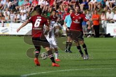 1. BL - Saison 2016/2017 - Testspiel - FC Ingolstadt 04 - 1. FC Nürnberg - Multhaupt Maurice (#31FCI) - Sepsi Laszlo (#6 FCN) -  Foto: Meyer Jürgen