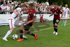 1. BL - Saison 2016/2017 - Testspiel - FC Ingolstadt 04 - 1. FC Nürnberg -  Leipertz Robert (#13FCI) - Sepsi Laszlo (#6 FCN) - Foto: Meyer Jürgen