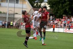 1. BL - Saison 2016/2017 - Testspiel - FC Ingolstadt 04 - 1. FC Nürnberg - Lex Stefan (#14FCI) - Mühl Lukas (#28 FCN) -  Foto: Meyer Jürgen