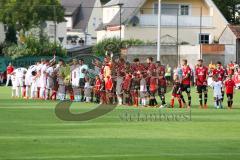 1. BL - Saison 2016/2017 - Testspiel - FC Ingolstadt 04 - 1. FC Nürnberg - Die Mannschaften auf dem Rasen -  Foto: Meyer Jürgen