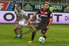 2. BL - Saison 2017/2018 - FC Ingolstadt 04 - 1. FC Heidenheim - Thomas Pledl (#30 FCI) - Timo Beermann (#33 Heidenheim) - Foto: Meyer Jürgen