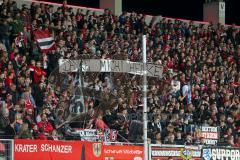 2. BL - Saison 2017/2018 - FC Ingolstadt 04 - 1. FC Heidenheim - Fankurve - fans - choreo - banner - spruchband - Foto: Meyer Jürgen