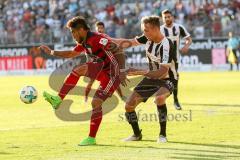 2. Bundesliga - Fußball - SV Sandhausen - FC Ingolstadt 04 - 1:0 - Zweikampf Darío Lezcano (11, FCI) Knipping, Tim (34 SV)