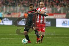 2. Bundesliga - 1. FC Union Berlin - FC Ingolstadt 04 - Darío Lezcano (11, FCI) Leistner, Toni (Union 37)