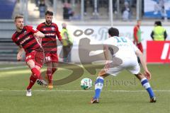 2. Bundesliga - Fußball - MSV Duisburg - FC Ingolstadt 04 - Hauke Wahl (25, FCI) Christian Träsch (28, FCI) Lukas Fröde (16 Duisburg)